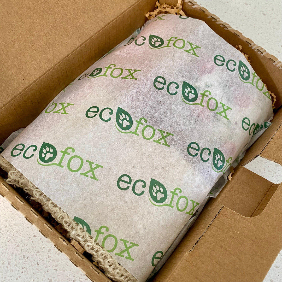 Beautifully presented Eco Fox Rose Bundle with handmade rose soap, skincare, and wellness products for relaxation and comfort.