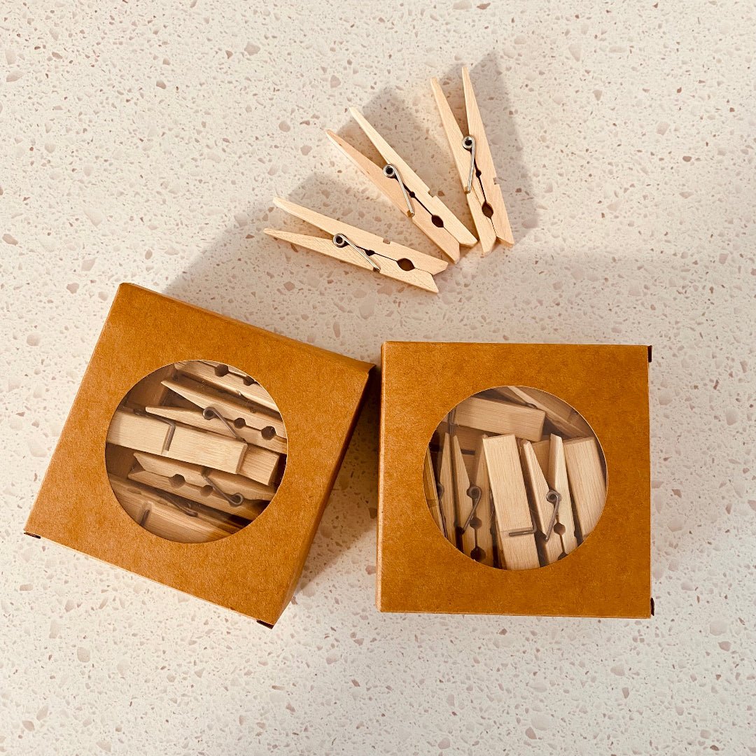 Eco Fox biodegradable bamboo clothes pegs