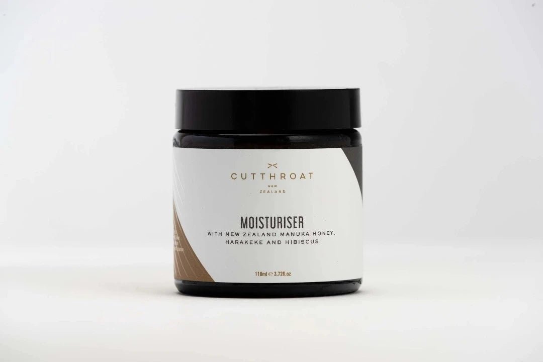 xperience the balancing benefits of Cutthroat Moisturiser, suitable for all skin types.