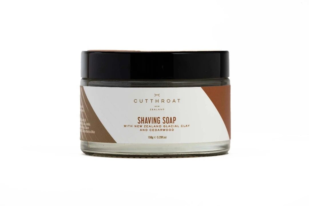 This naturally scented luxury Cedarwood shaving soap contains detoxifying bentonite clay