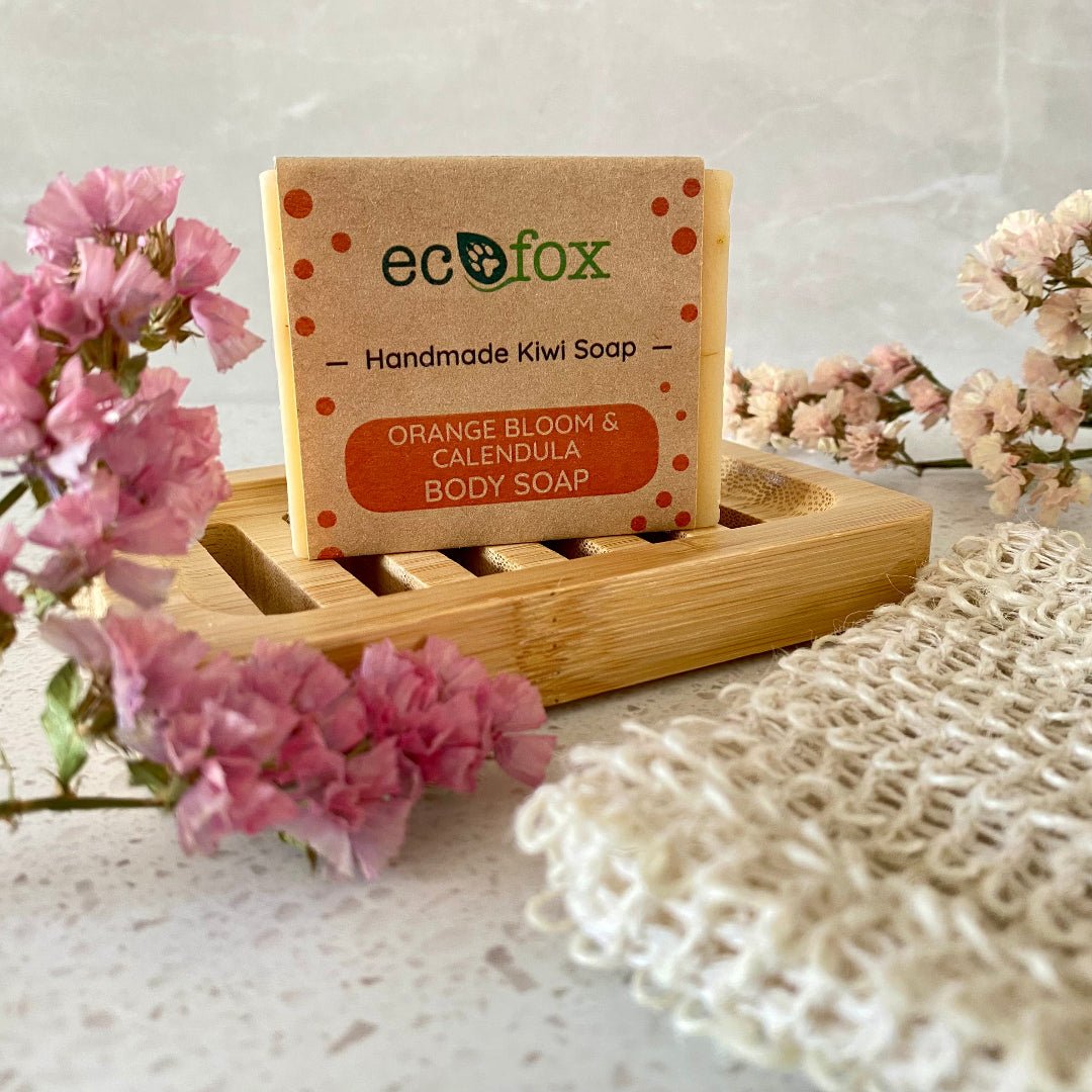 Citrus soap with soothing calendula petals.