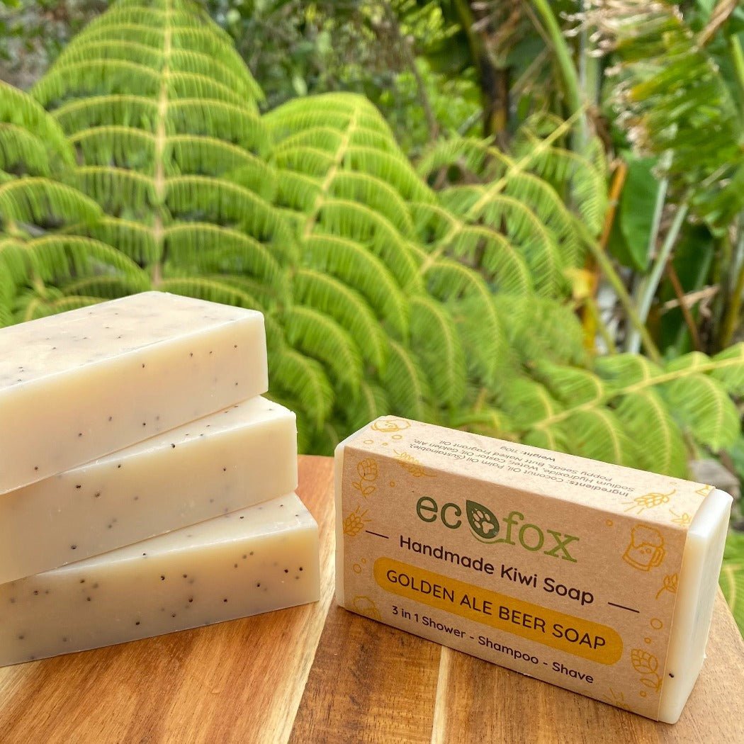 Natural handmade Golden Ale beer soap bar
