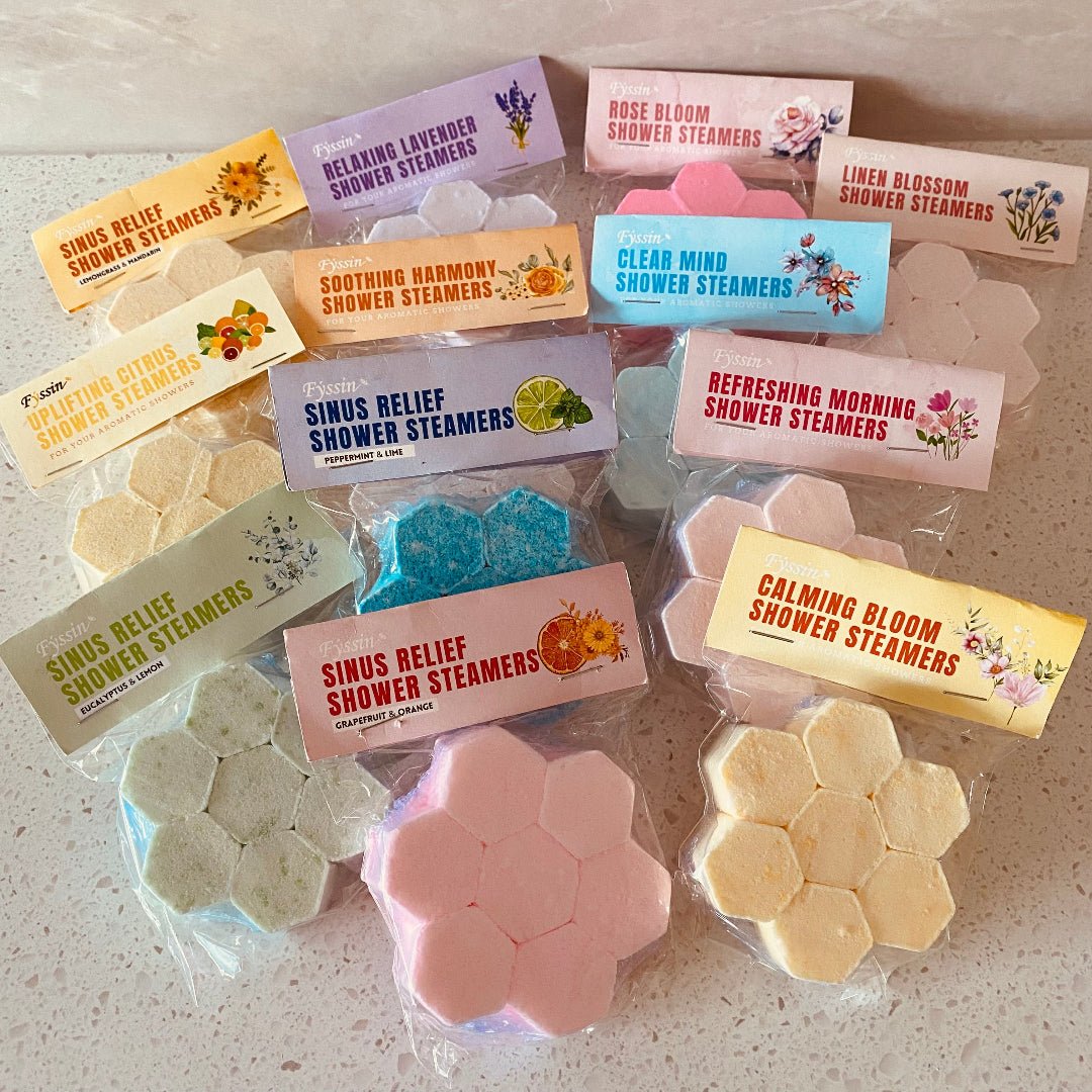 Eco Fox variety of shower steamers for relaxation and sinus relief