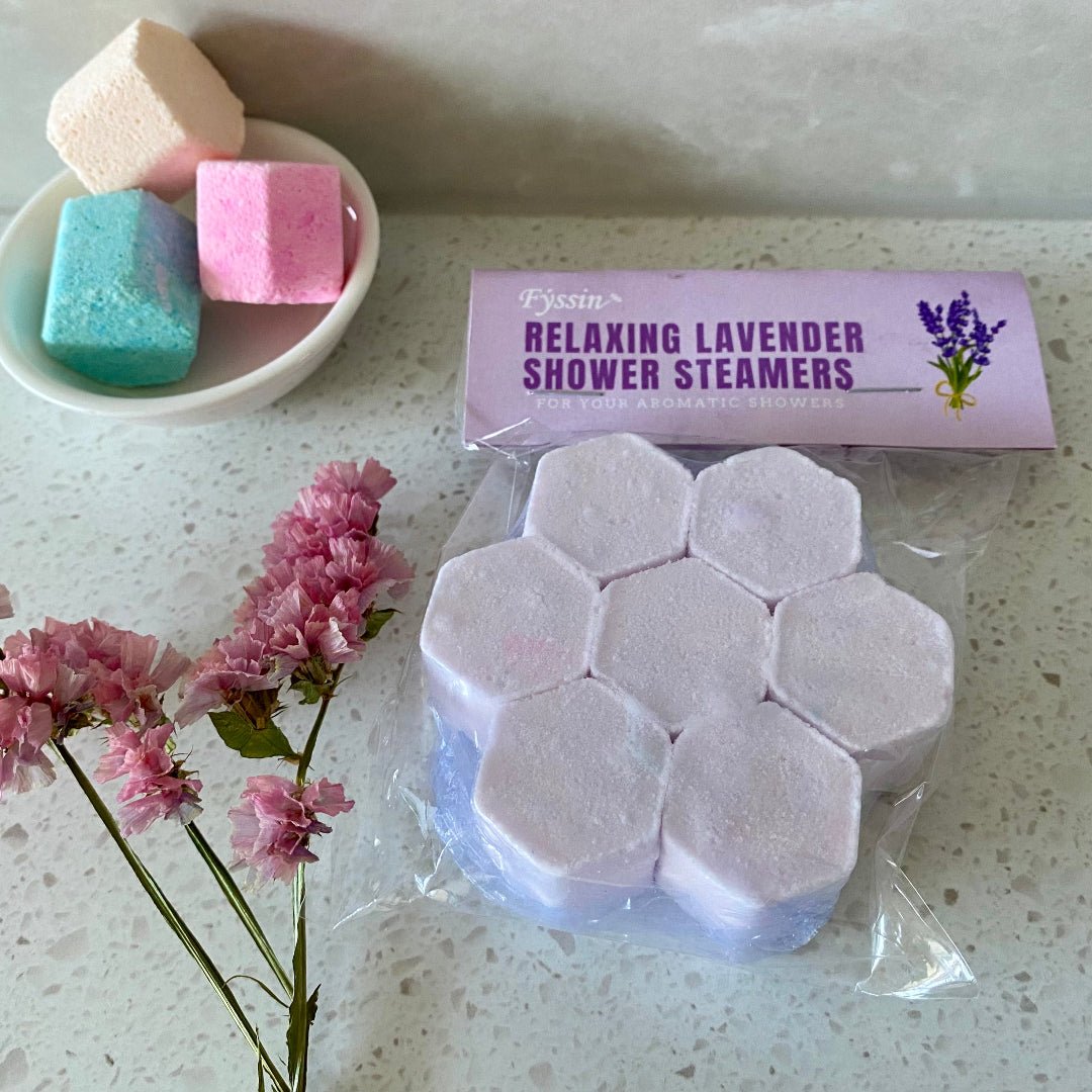 Eco Fox Relaxing Lavender Shower Steamer with calming lavender aroma