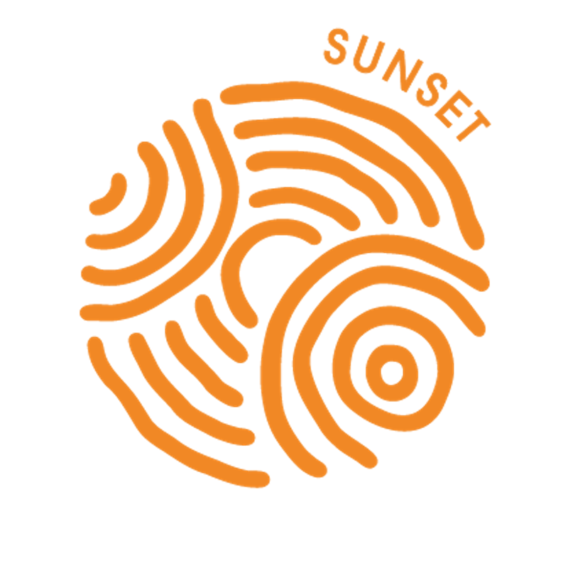 Sunset candle logo only