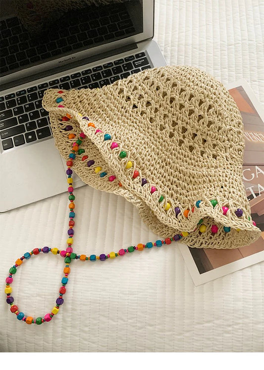 Chloe Straw Bucket Hat