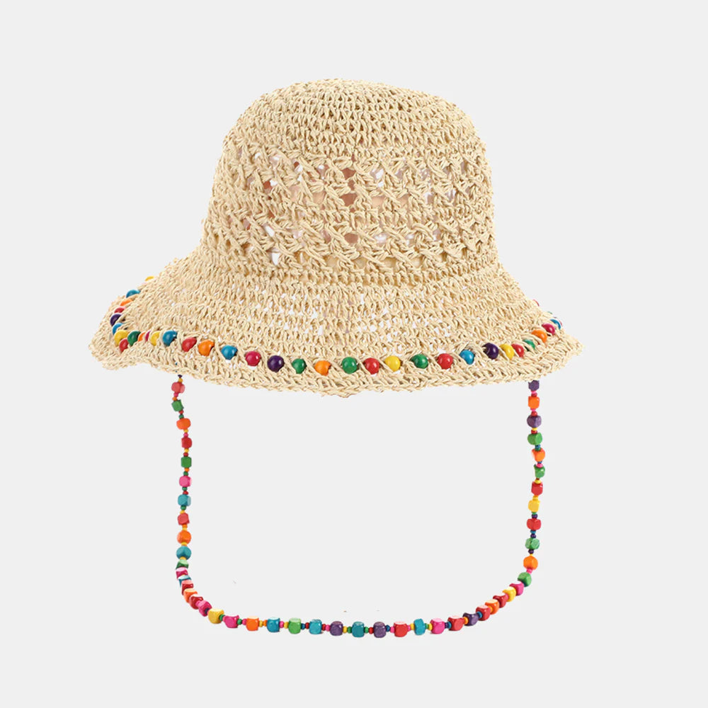 Chloe Straw Bucket Hat