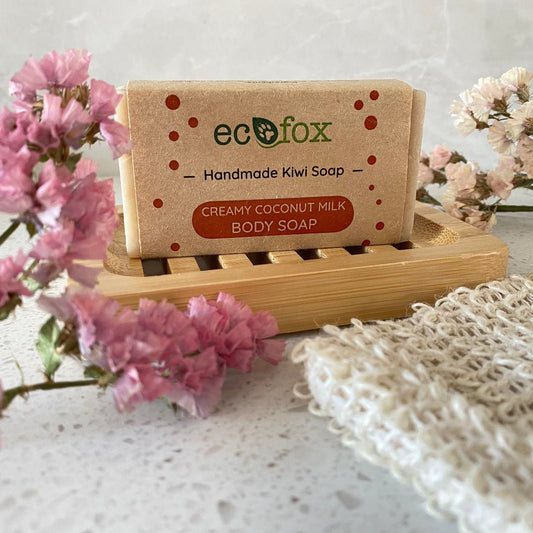 Eco Fox Creamy Coconut Milk Soap Bar handmade with natural oils