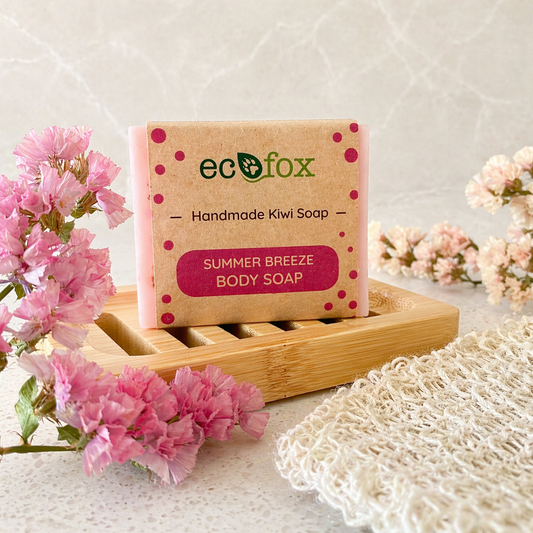 Summer breeze handmade soap bar with fresh tangy fragrance, natural oils and uplifting scent