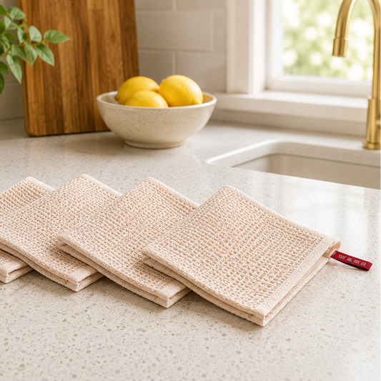 Reusable Waffle Weave Kitchen Cleaning Cloth