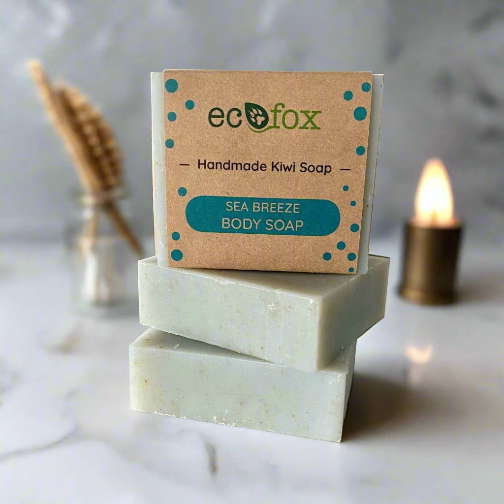 Natural handmade Patchouli & Kelp Body Soap with calming Patchouli Essential Oil