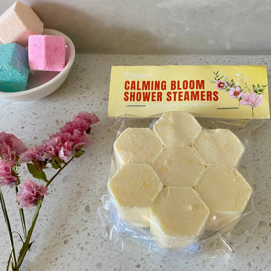 Eco Fox Calming Bloom Shower Steamer with soothing floral notes