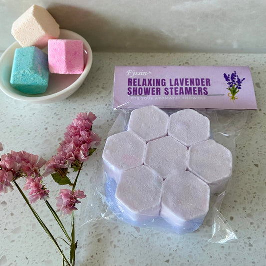 Eco Fox Relaxing Lavender Shower Steamer with calming lavender aroma