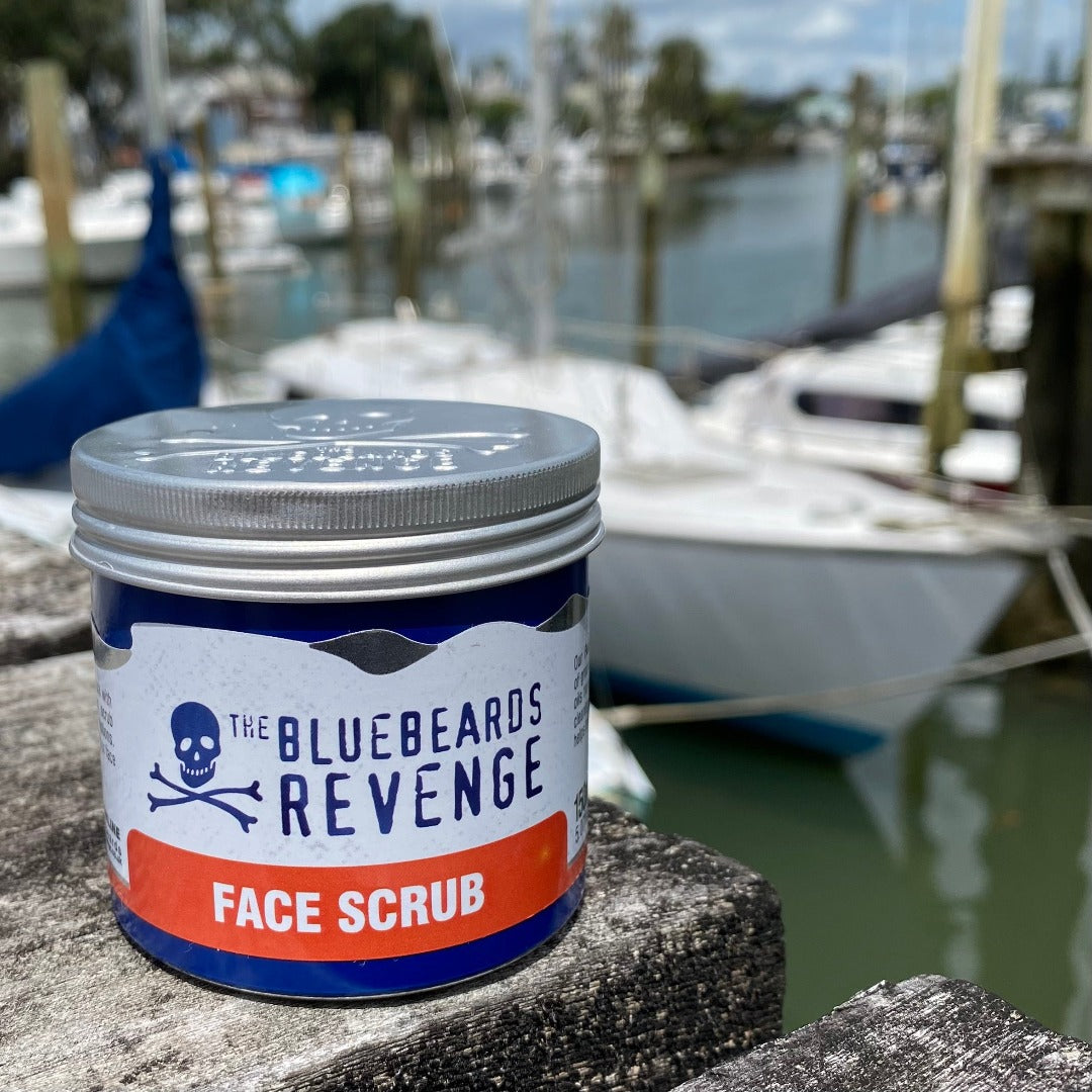 Embrace face-cleansing greatness with Bluebeard's Face Scrub.