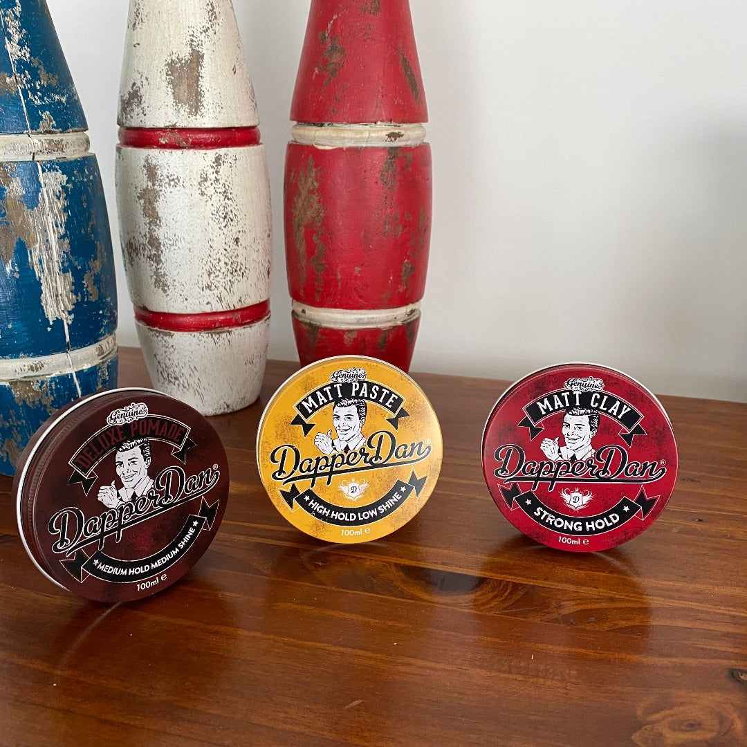 Dapper Dan's hair styling products.