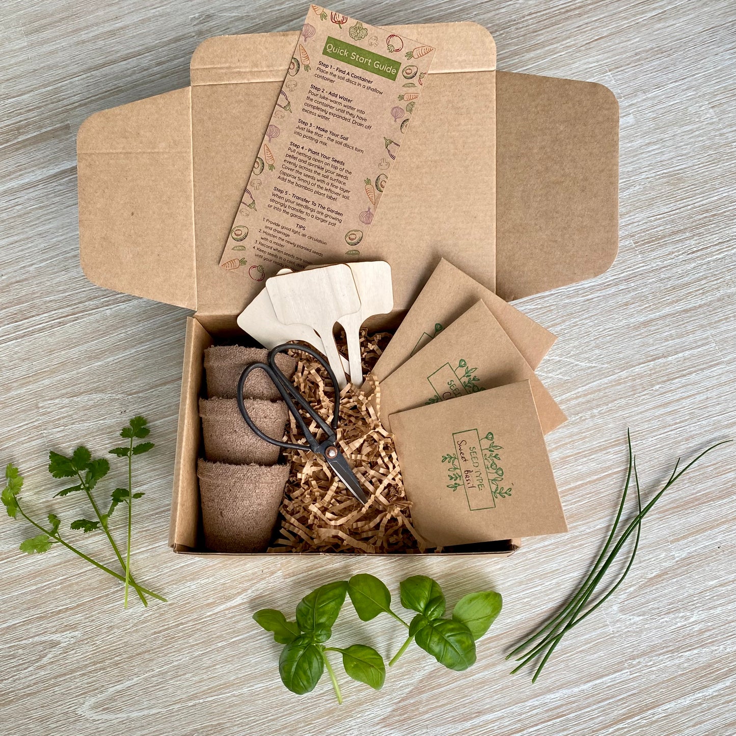 Eco Fox grow your own seed kits make the perfect gift. They include all you need to start your own mini garden. They are made up of a range of biodegradable and recyclable products.