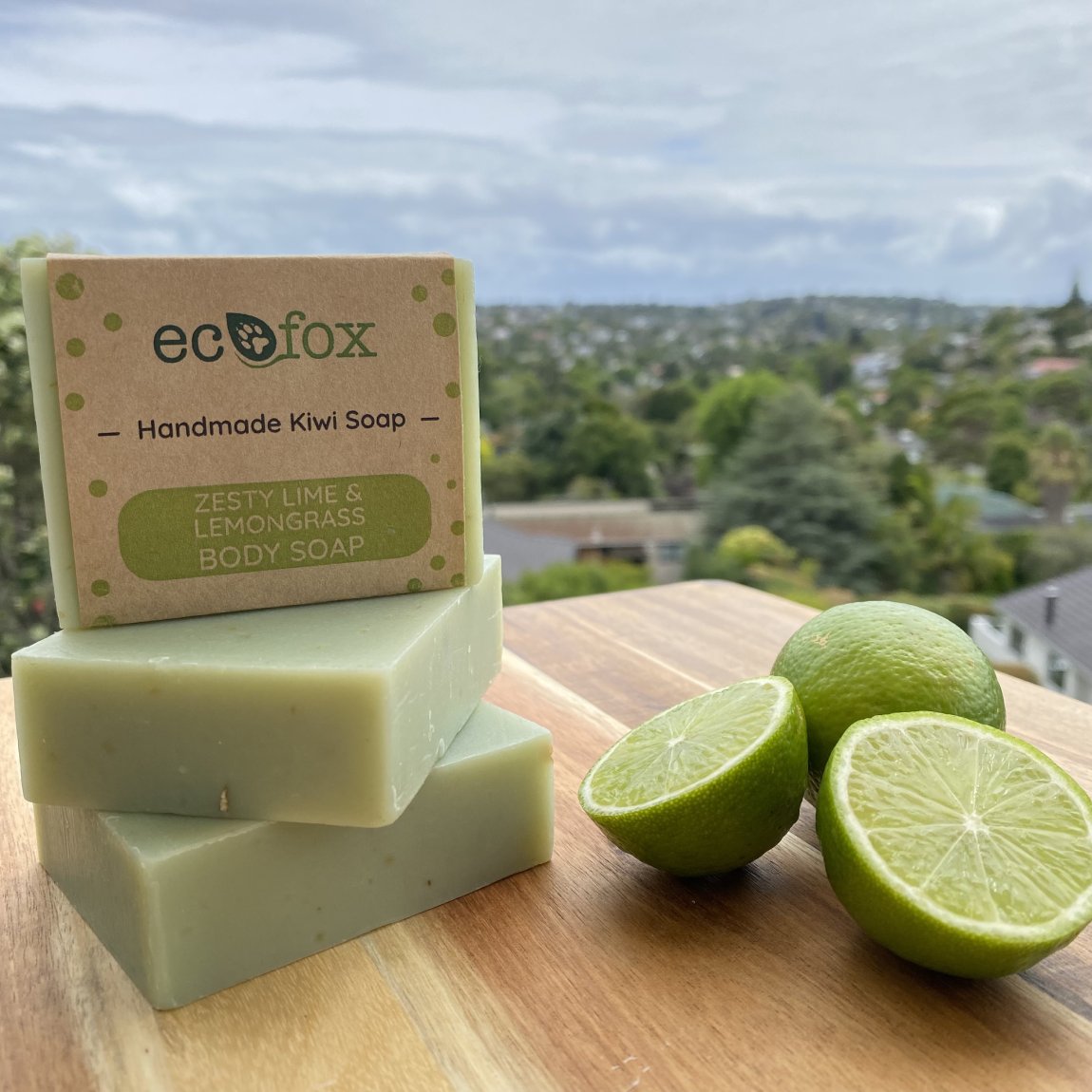 Lemongrass & Lime Body Handmade Soap Bar. Eco Fox Ltd, handmade soap, natural soap, ecostore